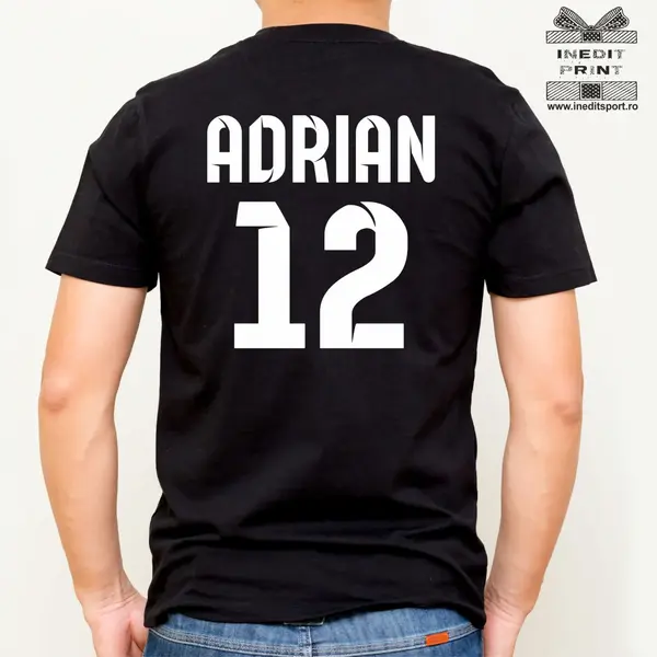 Tricou personalizat copii si adulti TF10.1 XS, Tricou negru Bărbat