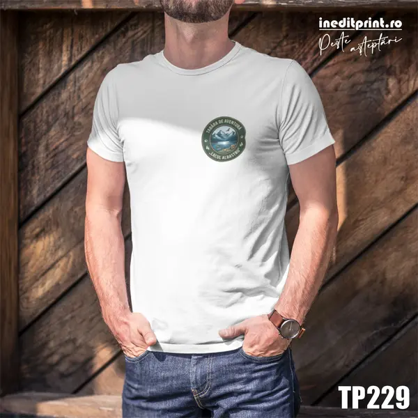 Tricou personalizat tabere TP229 ALB BARBAT, 2XL