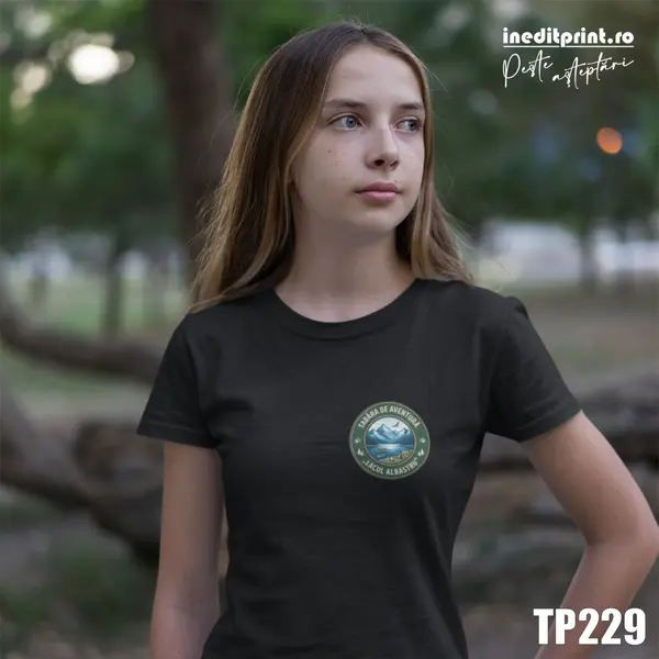 Tricou personalizat tabere TP229 Negru Dama, 3XL