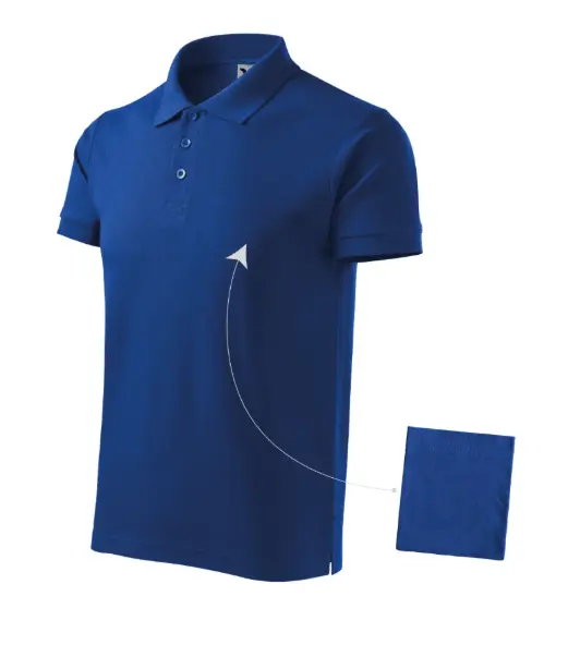 Tricou polo bărbați mânecă scurtă 100% bumbac Pique Malfini 212 albastru Tricou polo bărbați mânecă scurtă 100% bumbac Pique Malfini 212 albastru