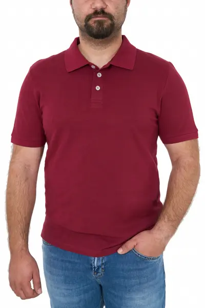 Tricou polo clasic, big size, Patrik, grena (Marime tricou: 3XL)