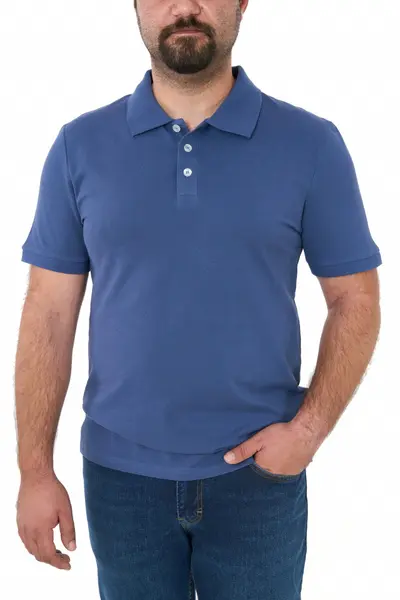 Tricou polo clasic, Patrik, albastru denim (Marime tricou: 2XL)