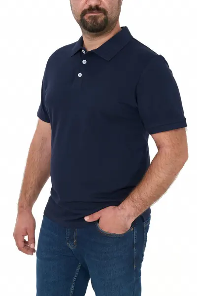 Tricou polo clasic, Patrik, bleumarin inchis