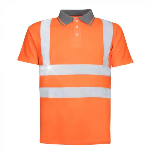 Tricou polo reflectorizant portocaliu cu maneca scurta, Ardon REF 202 3XL, PORTOCALIU FLUO
