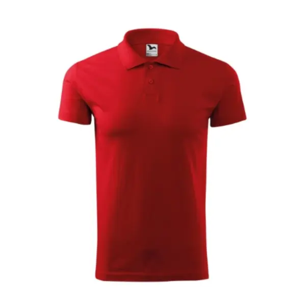 Tricou Polo Single J. - TPO1 Rosu-Barbat, 3XL