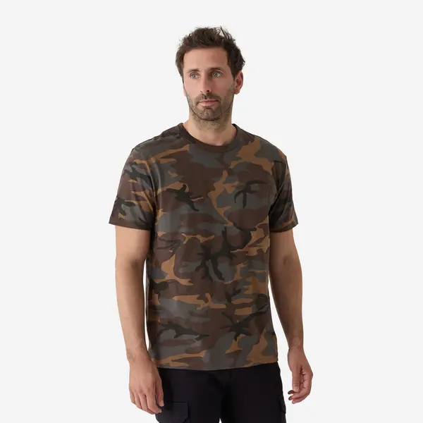 TRICOU REZISTENT 100 CAMUFLAJ WOODLAND VERDE