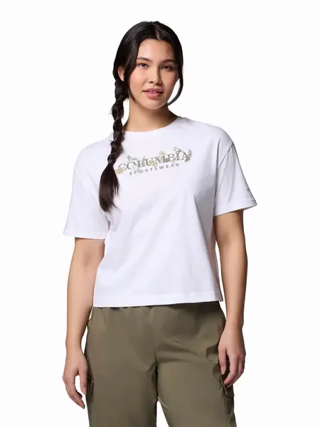 Tricou Rolling Bend Graphic Relaxed Crop Ss
