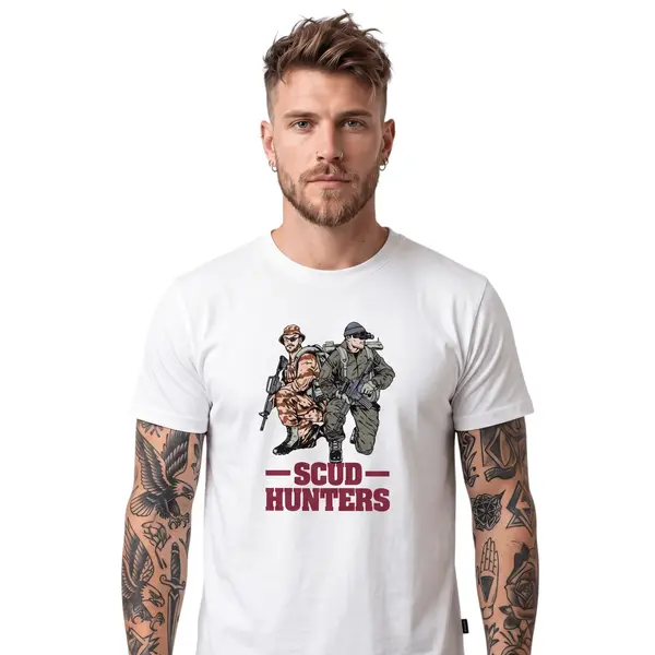 Tricou Scud Hunters alb Helikon-Tex - L
