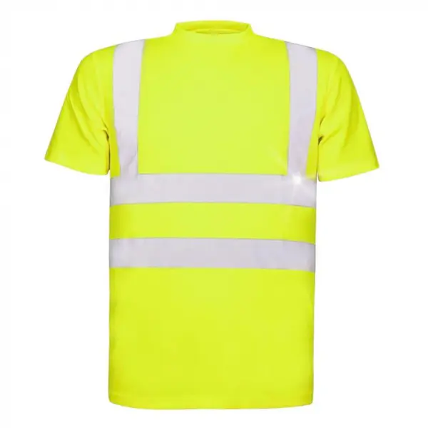 Tricou simplu reflectorizant galben cu maneca scurta, REF 3XL, GALBEN FLUO