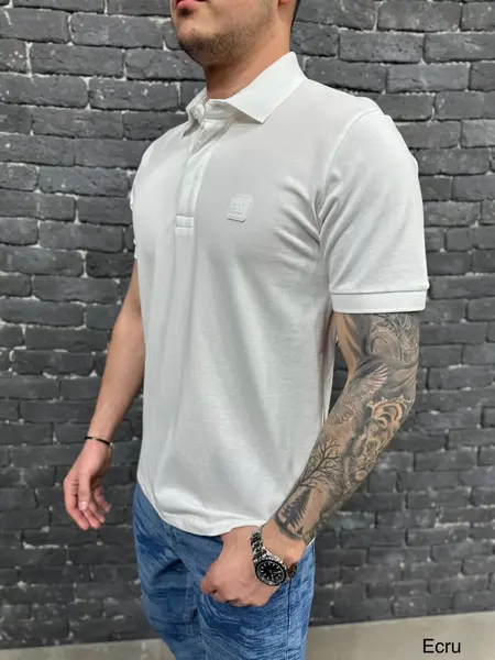 TRICOU SLIM 2.Y.PREMIUM POLO OFF-WHITE TSAS444(6329-2) (MĂRIME: M)