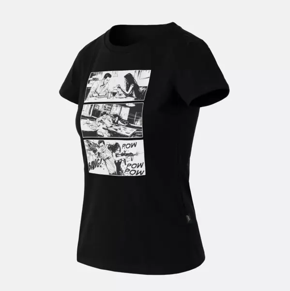 TRICOU SLIM DAMA - COMBAT DATE - BLACK