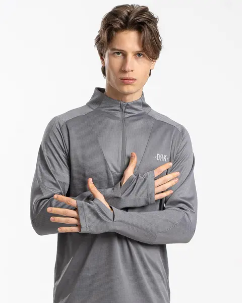 TRICOU SPORT CU MÂNECĂ LUNGĂ PENTRU BĂRBAȚI HARVEY- USCARE RAPIDĂ, RESPIRABIL - S