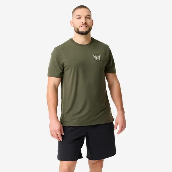 Tricou sport ușor și elastic Kaki Bărbați