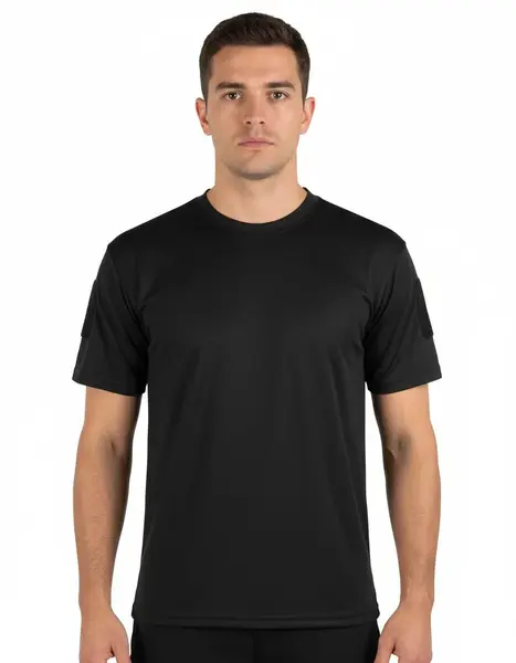 Tricou tactic army negru Quick Dry - M