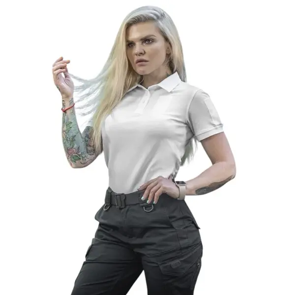 Tricou Tactic Polo Dama Alb – M-TAC - L
