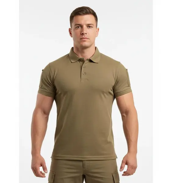 Tricou tactic polo quickdry MIL-TEC coyote - XXXL