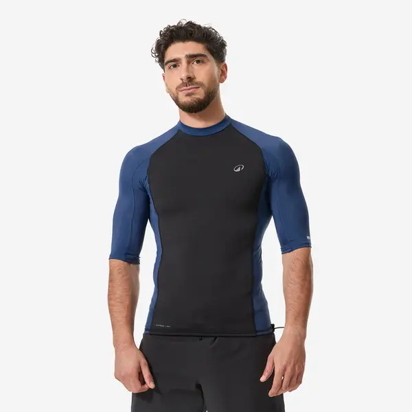 Tricou termic surf anti-UV, UPF50+, UV>95% NEOLYCRA 900 Negru Bărbați