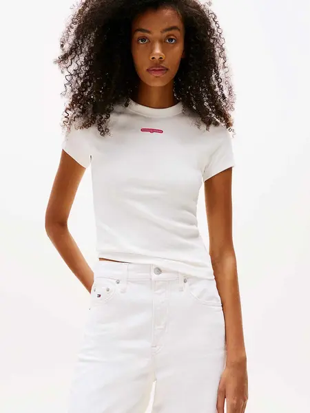 Tricou Tjw Slim Script Label Ss E