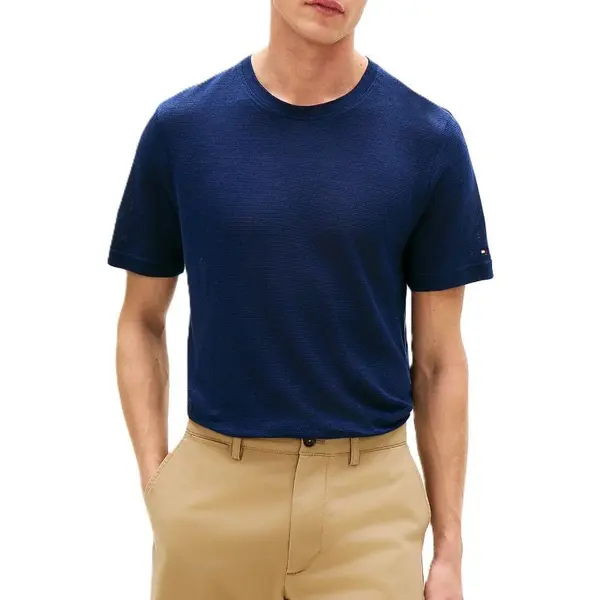 Tricou Tommy Hilfiger DC LINEN TEE