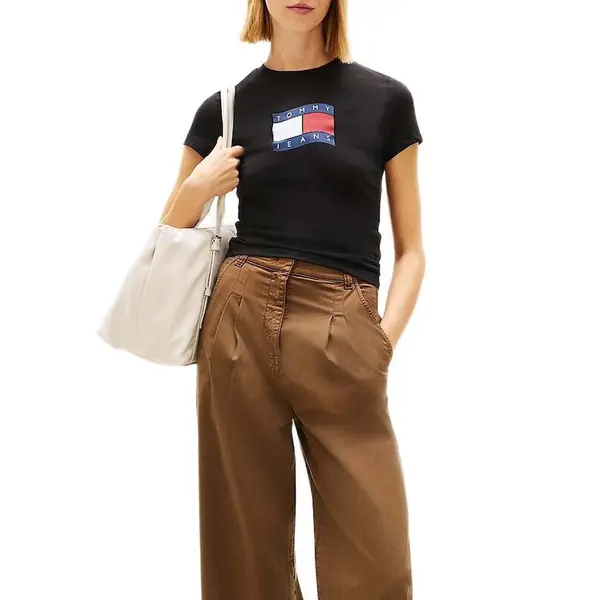 Tricou Tommy Hilfiger TJW SLIM WAVY FLAG TEE EXT