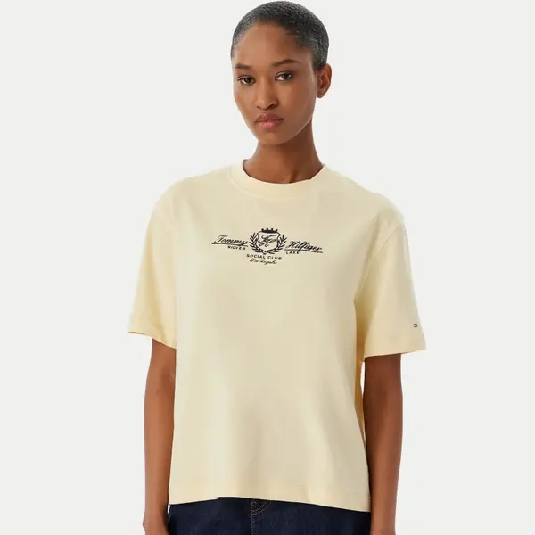 Tricou Tommy Hilfiger VARSITY CREST MDRN C-NK SS TEE