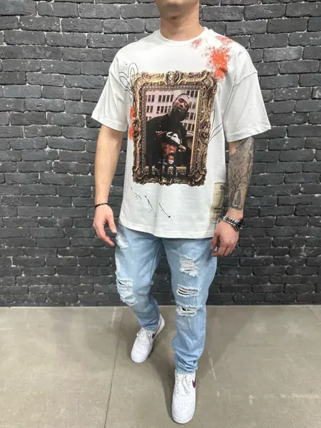 TRICOU TUPAC ECRU-WHITE TSAS408(002) (MĂRIME: L)