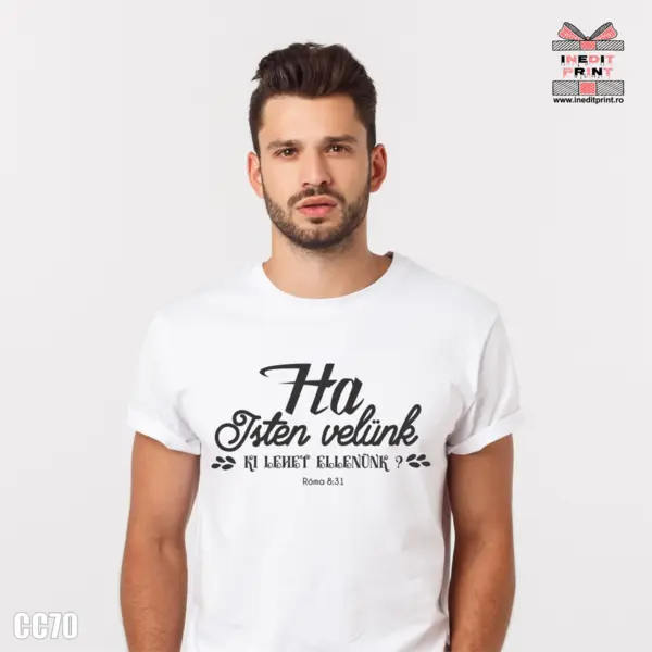 Tricou Verset Romani 8:31 CC70 HU -