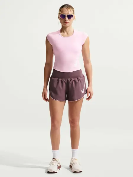 Tricou W Nk Tempo Swoosh Run Df Ss
