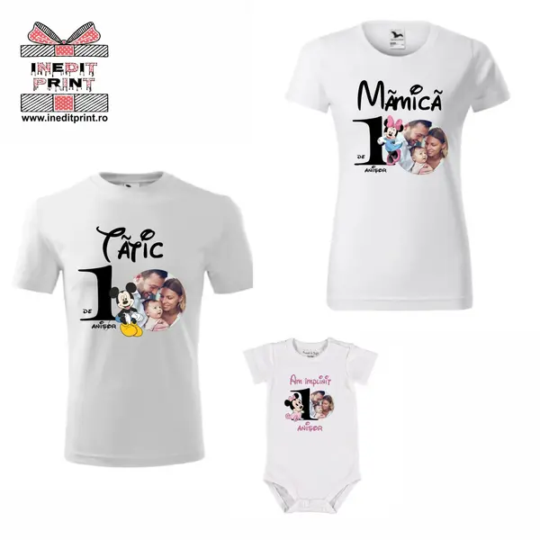 Tricouri aniversare 1 anisor Mickey Mouse TA20