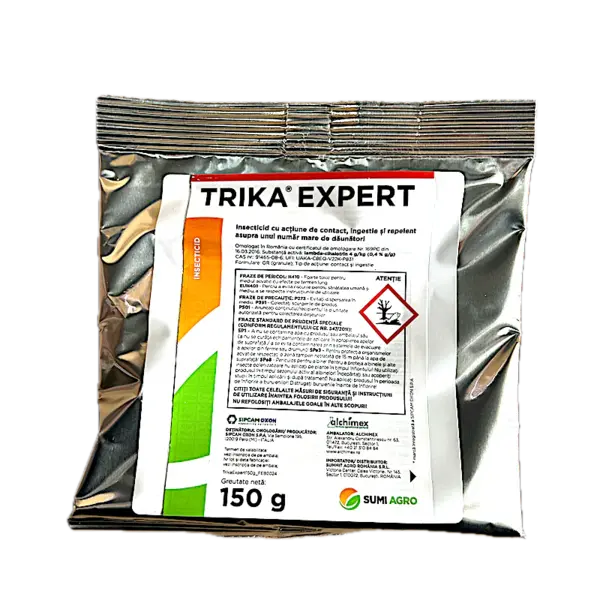 Trika Expert 150 gr, insecticid de contact si ingestie, combate buha semanatorilor, carabusul de mai, viermele sarma (porumb, sorg, mei, floarea soarelui, cartof, pepeni, morcov, varza, flori, tomate, vinete) - Default Title