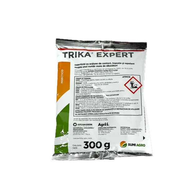 Trika Expert 300 gr, insecticid de contact si ingestie, combate buha semanatorilor, carabusul de mai, viermele sarma (porumb, sorg, mei, floarea soarelui, cartof, pepeni, morcov, varza, flori, tomate, vinete) - Default Title