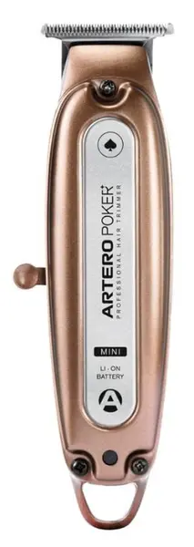 Trimmer profesional de par și barbă Artero - Poker+Mini, 0.2-40 mm, roz auriu