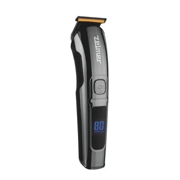 Trimmer Zelmer ZMB6000, cu baterie reincarcabila Li-ion, lame din titan, Negru