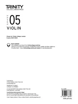 Trinity College London Violin Exam Pieces 2020-2023: Grade 5 (part only), Sheet Map/Trinity College London