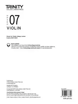 Trinity College London Violin Exam Pieces 2020-2023: Grade 7 (part only), Sheet Map/Trinity College London