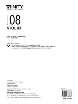 Trinity College London Violin Exam Pieces From 2020: Grade 8 (part only), Sheet Map/***