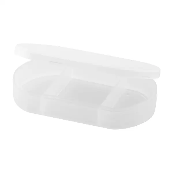 Tripill cutie pentru medicamente - alb sablat