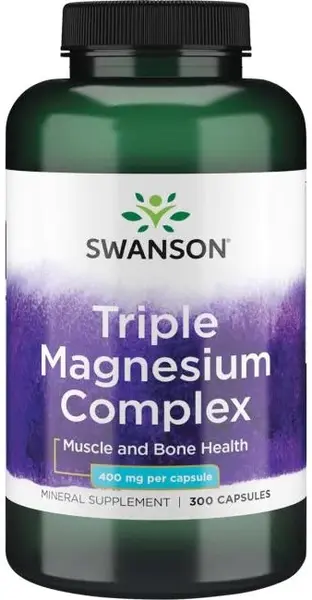 Triple Magnesium Complex, 400 mg, 300 capsule, Swanson