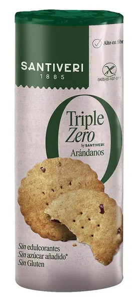 Triple Zero Biscuiți cu afine, 205 g, Santiveri