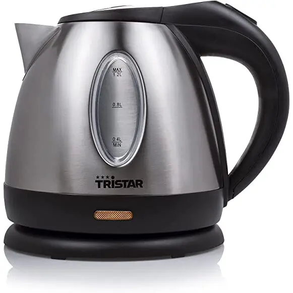 TRISTAR Fierbator de apa Electric Tristar WK-1323, 1500 W, 1.2 L, Negru-Argintiu