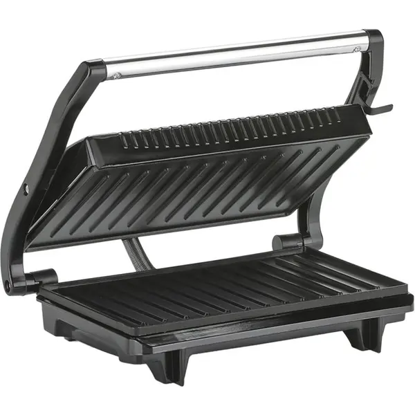 TRISTAR Gratar electric Tristar GR-2846 Contact Grill, 700 W, invelis anti-aderent, Negru/Inox