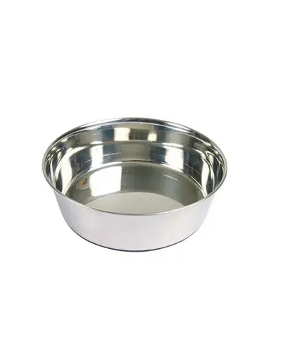 TRIXIE Bol pentru caine, din metal cu baza din cauciuc 0.5 l/14cm