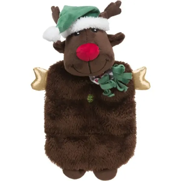 TRIXIE Christmas Ren, jucărie de pluș câini XS-XL, cu sunet, pluș, maro, 37cm