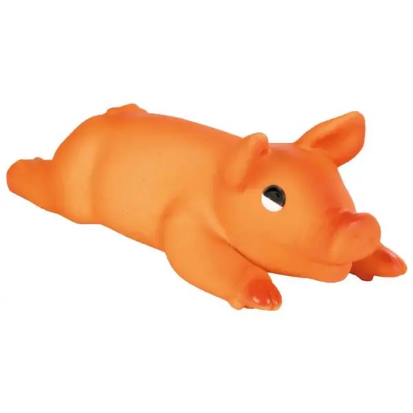 Trixie, jucărie purcel câini, cu sunet, latex, 25cm, multicolor