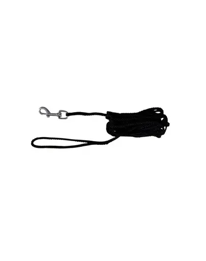 TRIXIE Lesă nailon 5 M / 5 mm negru
