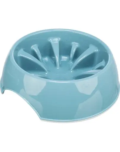 TRIXIE Slow Feeding, Castron de plastic hranire lenta, caine sau pisica 0.3L