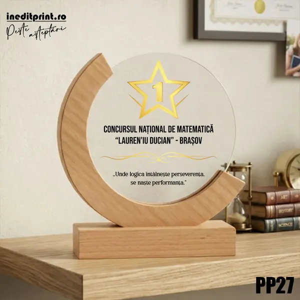 Trofeu personalizat Concurs Scolar PP27