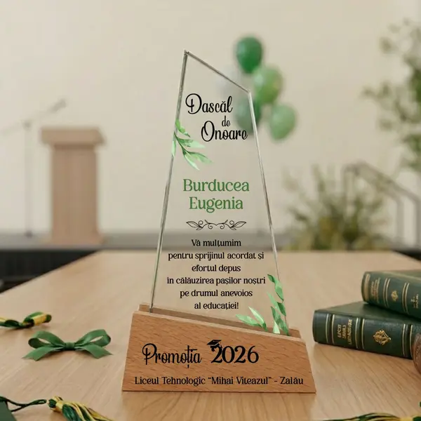 Trofeu personalizat Dascal de onoare PP14