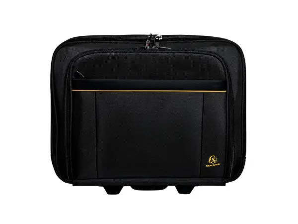 Troler de mana cu 2 roti laptop, 44x37x20 cm, Exactive Exacompta 18534E, negru