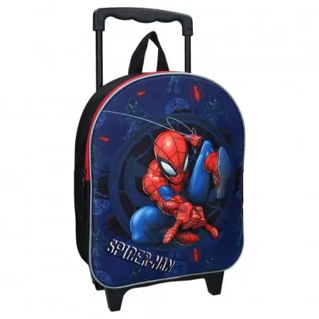 Troler multicolor 3D, cu bretele ajustabile si intarite, 32x26x11 cm, Great Escapes, Spiderman Engros